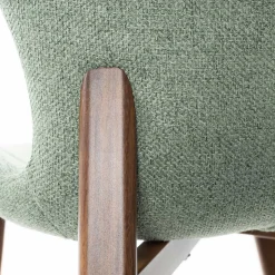 Cadeira ELVA em tecido verde