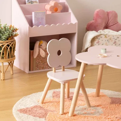 Cadeira em forma de flor FORET ENCHANTEE rosa