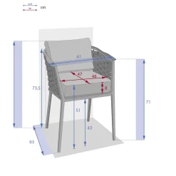 Cadeira EMBRUNS praliné