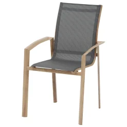 Cadeira empilhável AXANT cinza