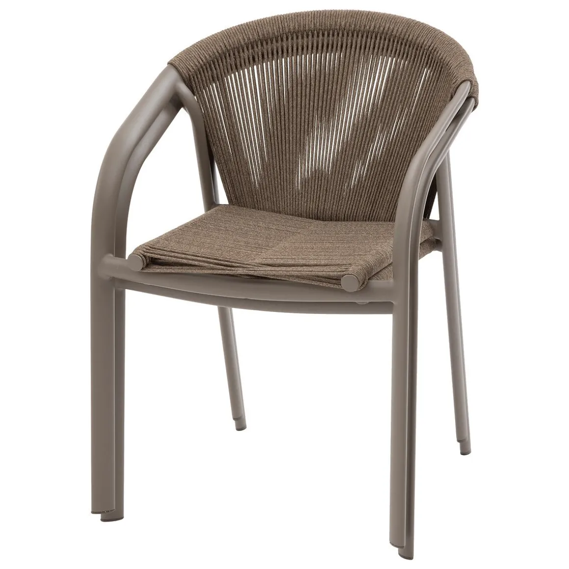 Cadeira empilhável RIU castanho