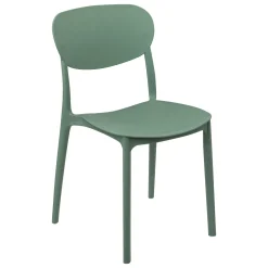 Cadeira empilhável verde