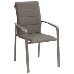 Cadeira emplhável DIESE bege em alumínio