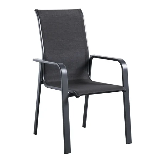 Cadeira ESSENTIA cinza antracite e graphite com costas altas