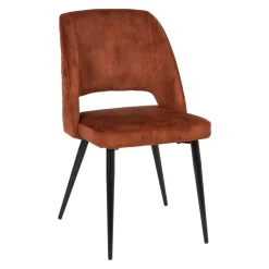 Cadeira KAI âmbar em veludo