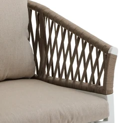 Cadeira ORIENGO taupe e branco
