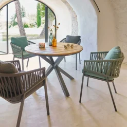 Cadeira ORIENGO verde olive e graphite