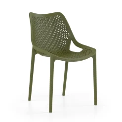 Cadeira OXY verde olive sem braços
