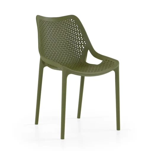 Cadeira OXY verde olive sem braços