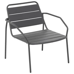 Cadeira PHUKET cinza graphite em aço