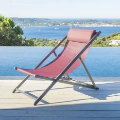 Cadeira RELAX DECIMA bordeaux e graphite