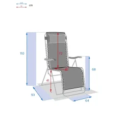 Cadeira relax SILOS antracite
