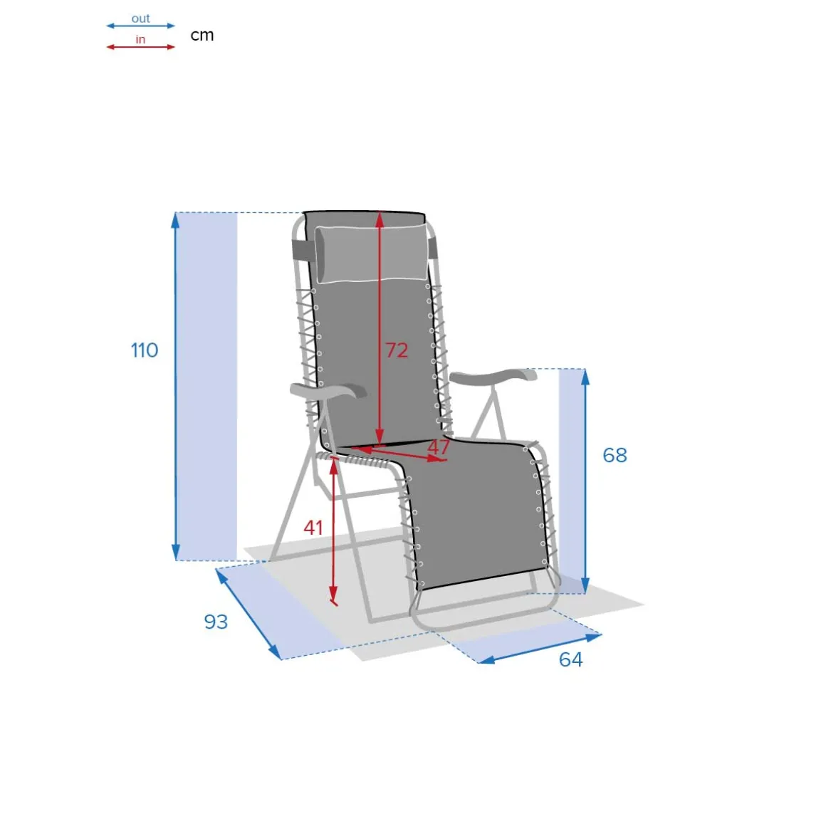 Cadeira relax SILOS antracite