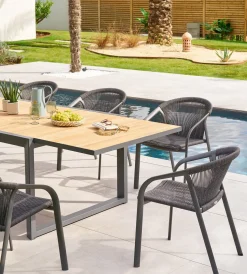 Cadeira RIU cinza antracite e graphite