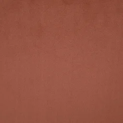 Cadeira ROKA em veludo terracota com pernas castanhas
