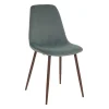 Cadeira ROKA em veludo verde celadon