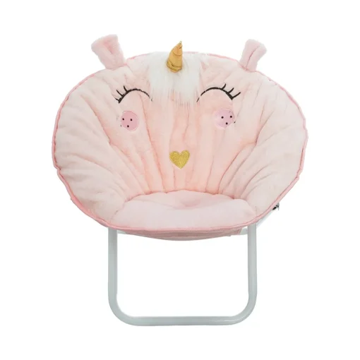 Cadeira unicórnio rosa articulada