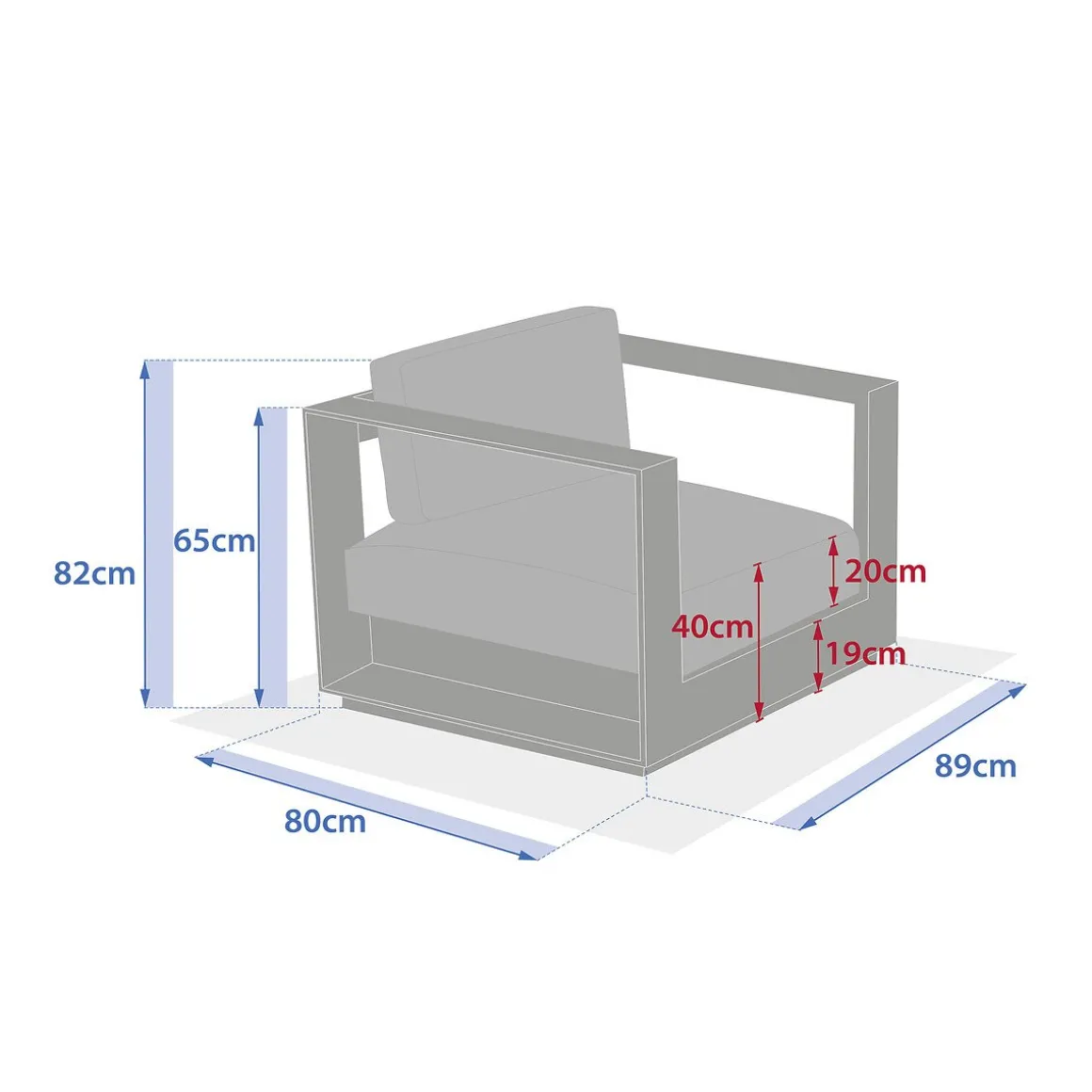 Cadeirão ALLURE cru
