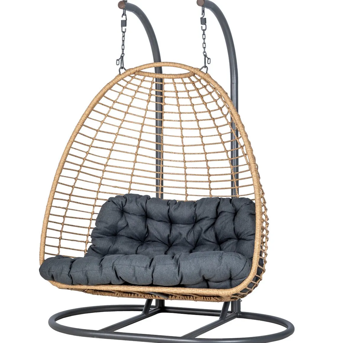 Cadeirão baloiço AJAR em rattan para 2 pessoas