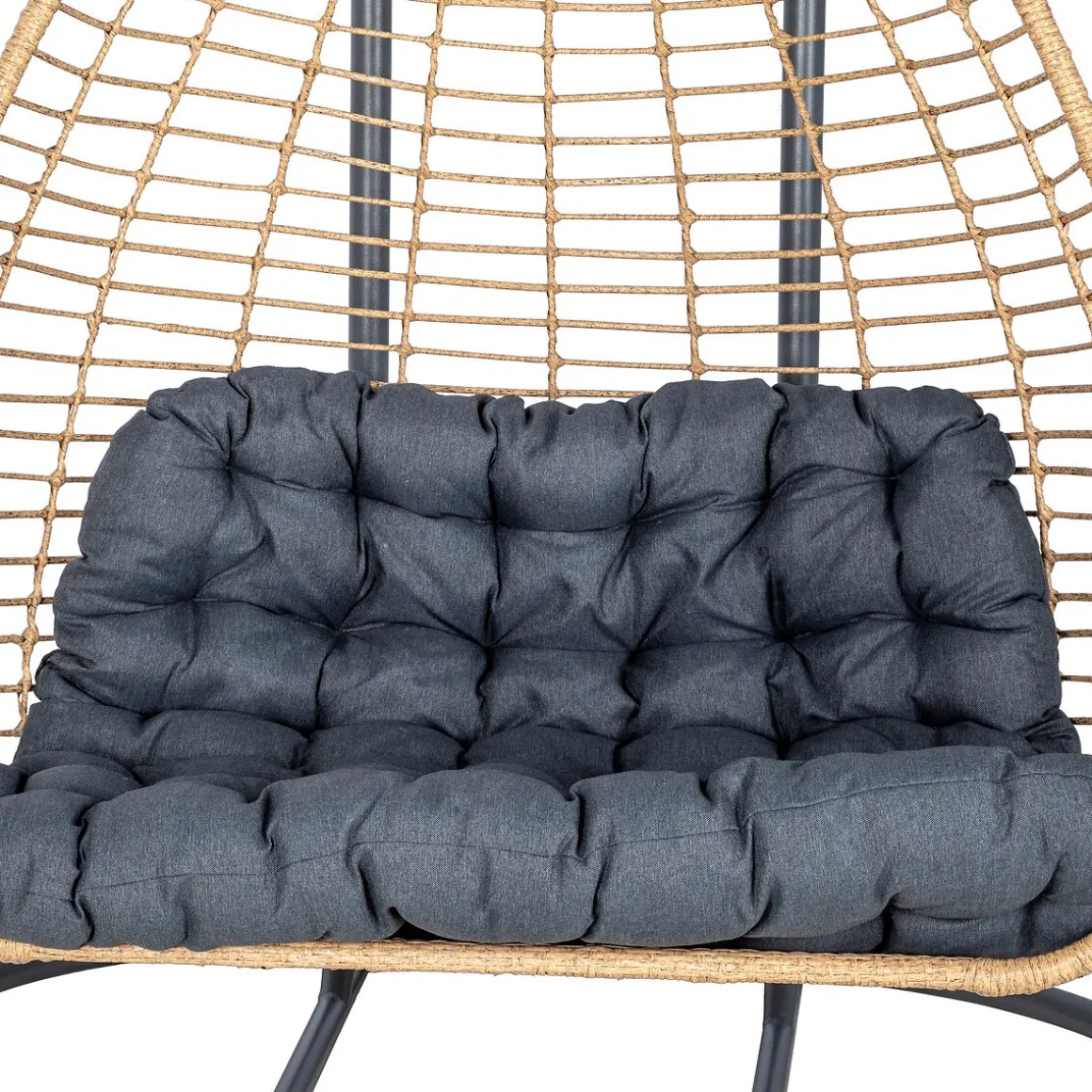 Cadeirão baloiço AJAR em rattan para 2 pessoas