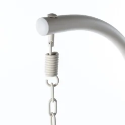 Cadeirão baloiço PORTOFINO branco e taupe