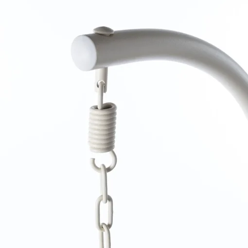 Cadeirão baloiço PORTOFINO branco e taupe