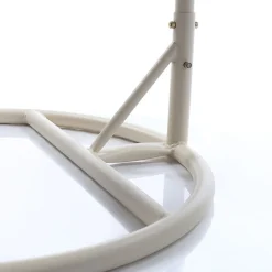Cadeirão baloiço PORTOFINO branco e taupe