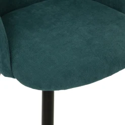 Cadeirão CELESTE verde de veludo