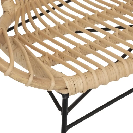 Cadeirão de 2 lugares KEKO bege 86x67x121cm