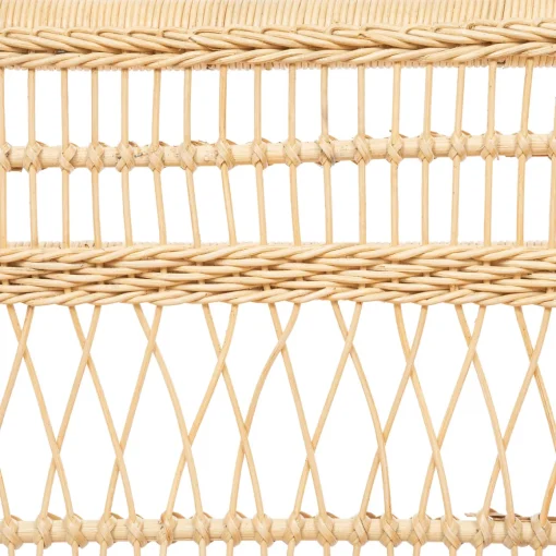 Cadeirão de 2 lugares LUMIÈRE D'HIVER bege em rattan 83x66,5x126cm