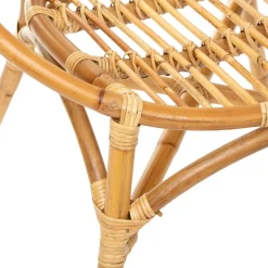 Cadeirão FOLK praya bege em rattan