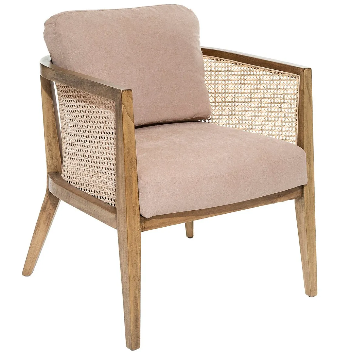 Cadeirão KOZA taupe em madeira