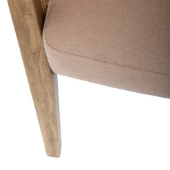 Cadeirão KOZA taupe em madeira