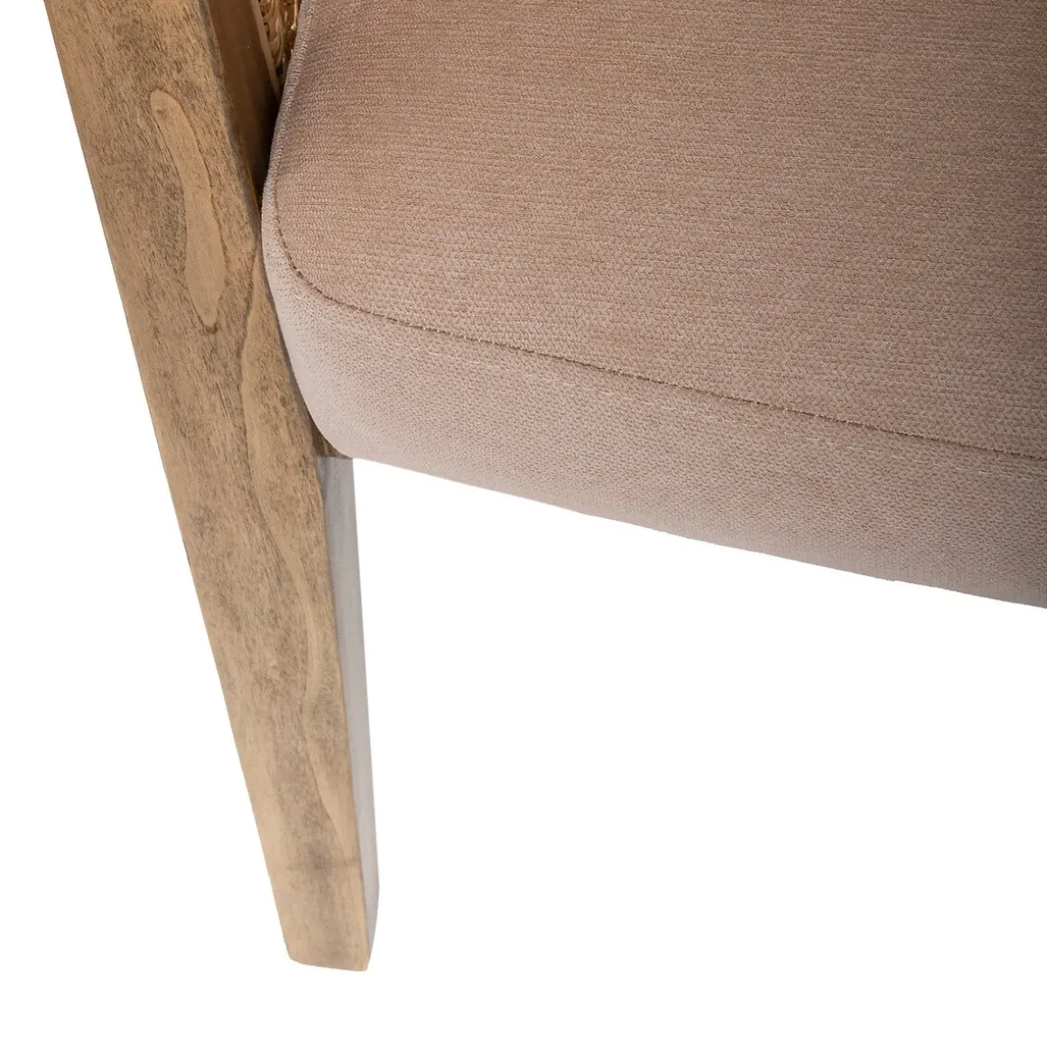 Cadeirão KOZA taupe em madeira