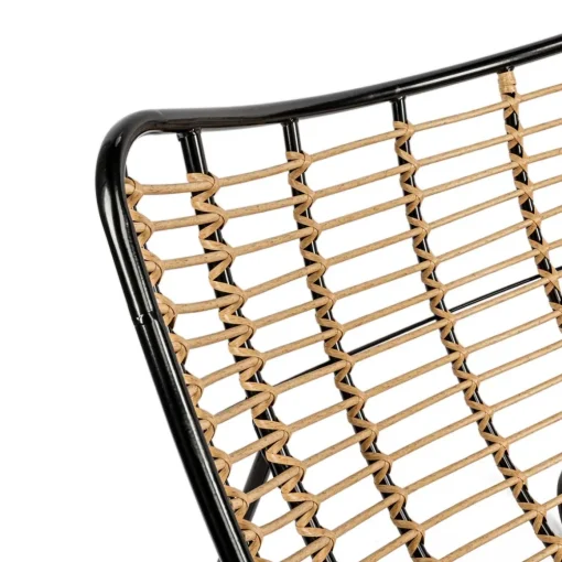 Cadeirão RELAX bubble em metal e rattan com almofada