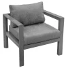 Cadeirão ÉVASION cinza graphite com braços