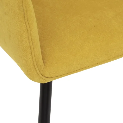 Cadeirão VISOCA amarelo em tecido