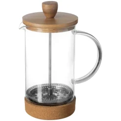 Cafeteira em vidro e bambu 60cl