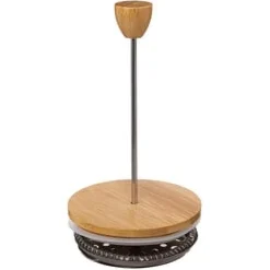 Cafeteira em vidro e bambu 1l