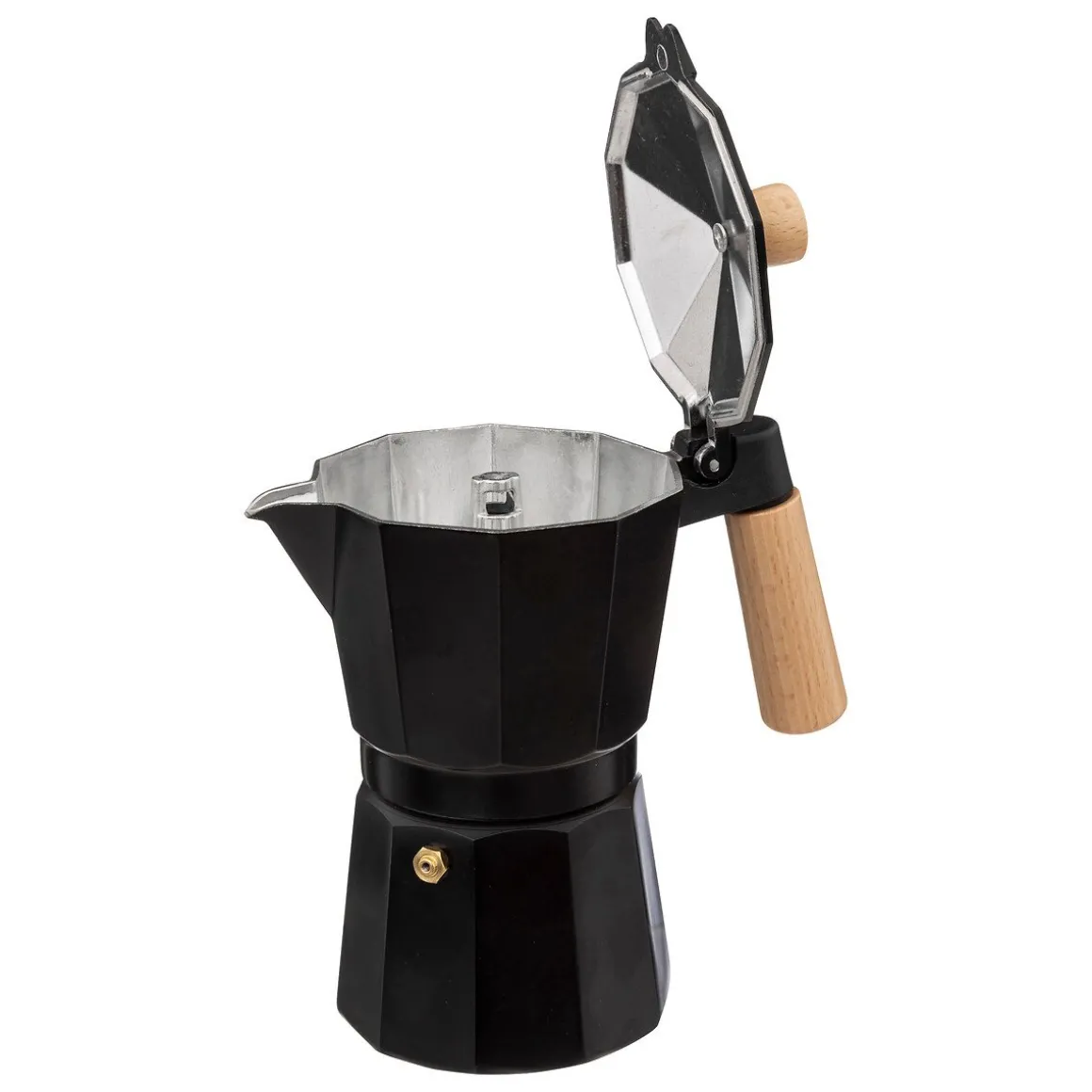 Cafeteira italiana preta