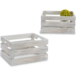 Caixa branca em madeira 16x26cm