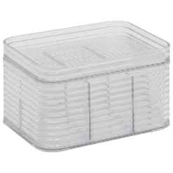 Caixa de arrrumação com 6 compartimentos 9x15,3x11,3cm