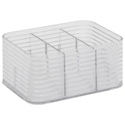 Caixa de arrrumação com 6 compartimentos 9x15,3x11,3cm