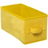 Caixa de arrumação amarelo veludo