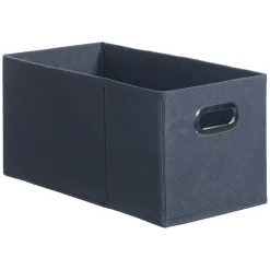 Caixa de arrumação antracite com pegas 15x31cm