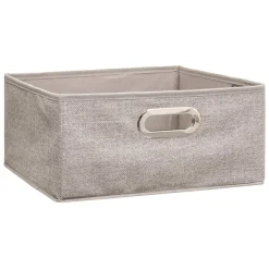 Caixa de arrumação bege claro 15x31cm