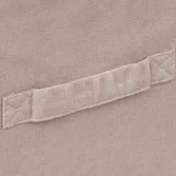 Caixa de arrumação bege em veludo 31x31cm