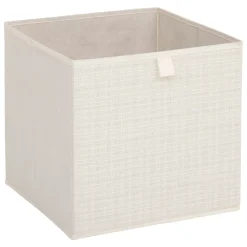 Caixa de arrumação bege TWEED 31x31cm