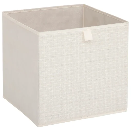 Caixa de arrumação bege TWEED 31x31cm