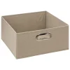 Caixa de arrumação bege 31x31cm